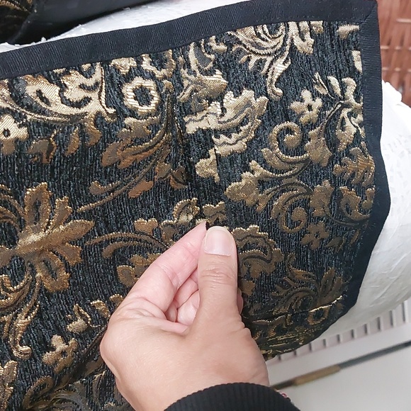 Old Navy open front jacket XS  Black and Gold - Picture 6 of 10